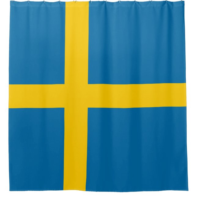 Cortina De Ducha Bandera sueca (Suecia) (Anverso)