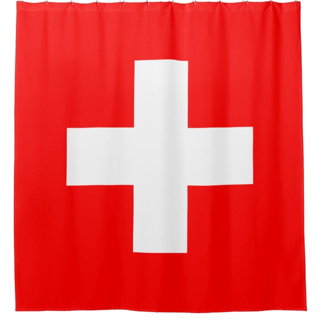 Cortina De Ducha Bandera suiza (Suiza) (Anverso)