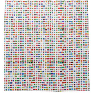 Cortina De Ducha banderas del mundo