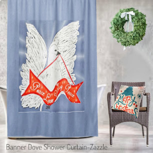 Cortina De Ducha Banner Dove