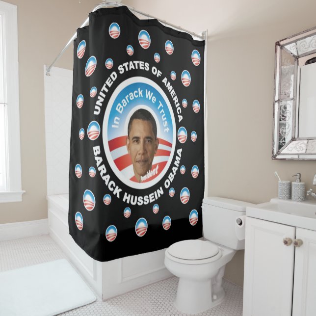 Cortina De Ducha Barack Hussein Obama (In situ)