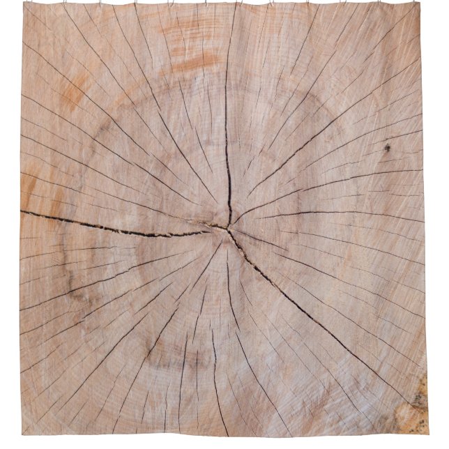 Cortina De Ducha Baraja de madera marrón (Anverso)