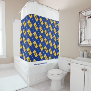 Cortina De Ducha BARBADOS FLAG Secuencias personalizadas Barbados