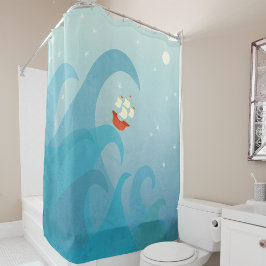 Cortina De Ducha Barco velero