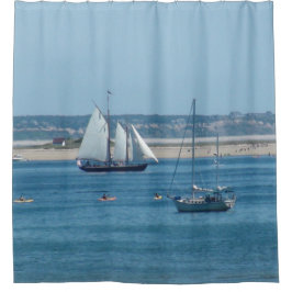 Cortina De Ducha Barcos de vela de Provincetown en Cape Cod