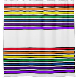 Cortina de ducha - Bares de color arcoiris