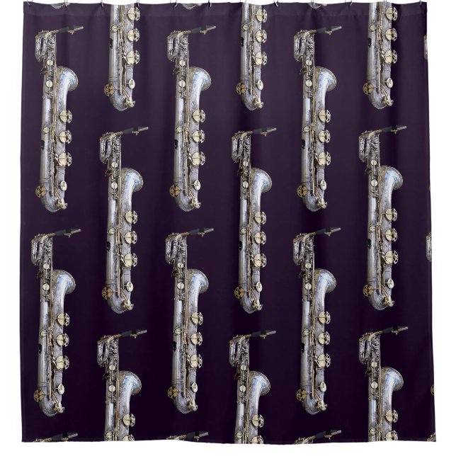 Cortina De Ducha Baritone Saxofono (Anverso)