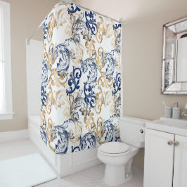 Cortina De Ducha Baroque-Style Retro Classic Pattern 