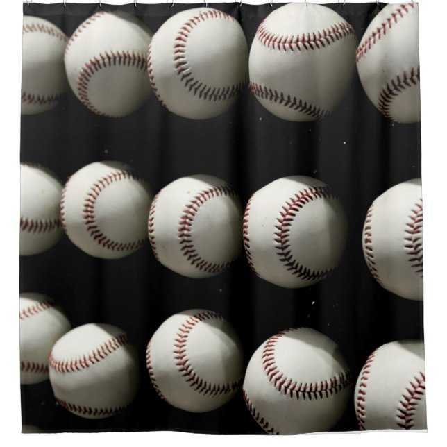Cortina De Ducha Baseballs (Anverso)