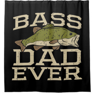Cortina De Ducha Bass Dad Ever Fishing| Best gift for father's day