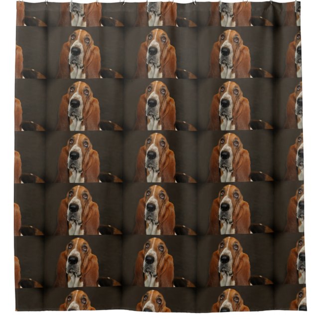 Cortina De Ducha basset hound 2 (Anverso)