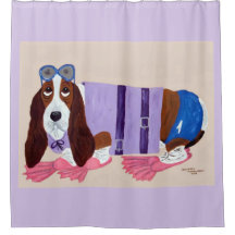 Basset Hound con aletas