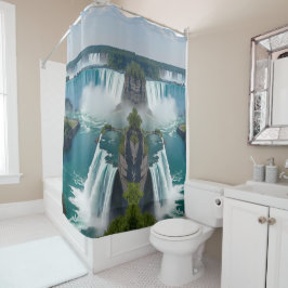 Cortina De Ducha "Bathe Beside Falls - Scenic Niagara View