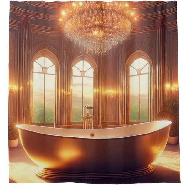 Cortina De Ducha Bathin Gold (Anverso)