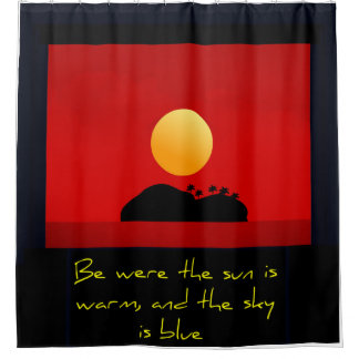 Cortina De Ducha Be were the sun is warm, and the sky is blue