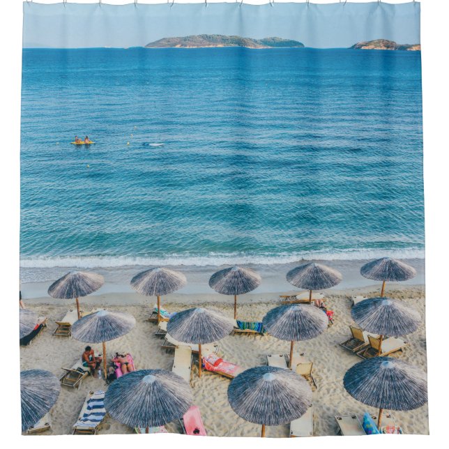 Cortina De Ducha Beach lounge a orillas del mar (Anverso)