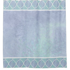 Cortina De Ducha Beach Ocean Arabesque frontera marroquí de mosaico