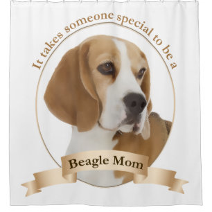 Cortina de ducha Beagle Mom