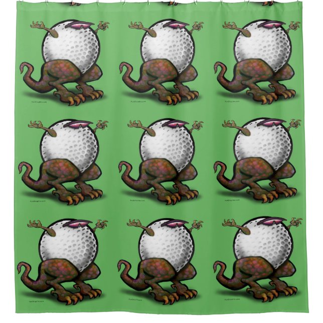 Cortina De Ducha Beast de golf (Anverso)