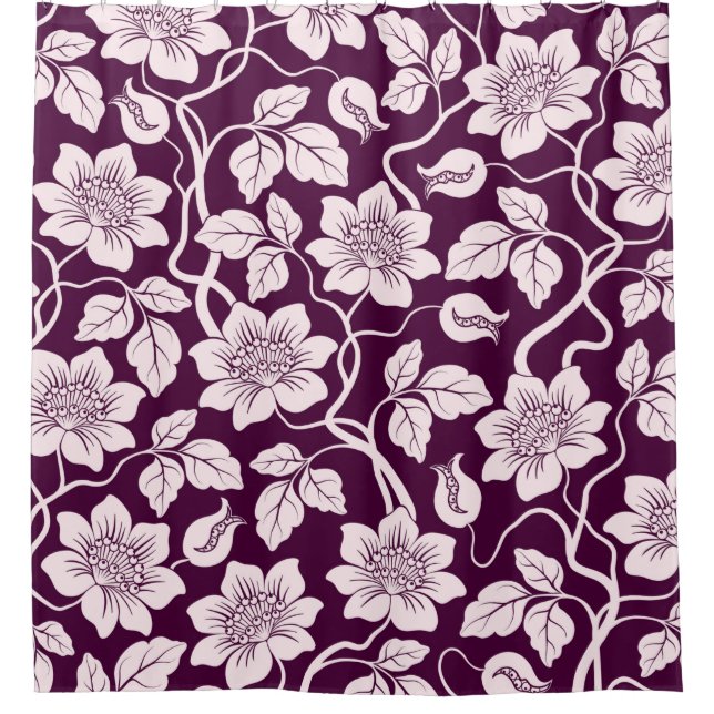 Cortina De Ducha Beautiful Floral Background (Anverso)