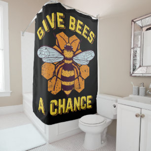 Cortina De Ducha Bee Beekeeper Design Bee Gifts, yo amo a Abeja