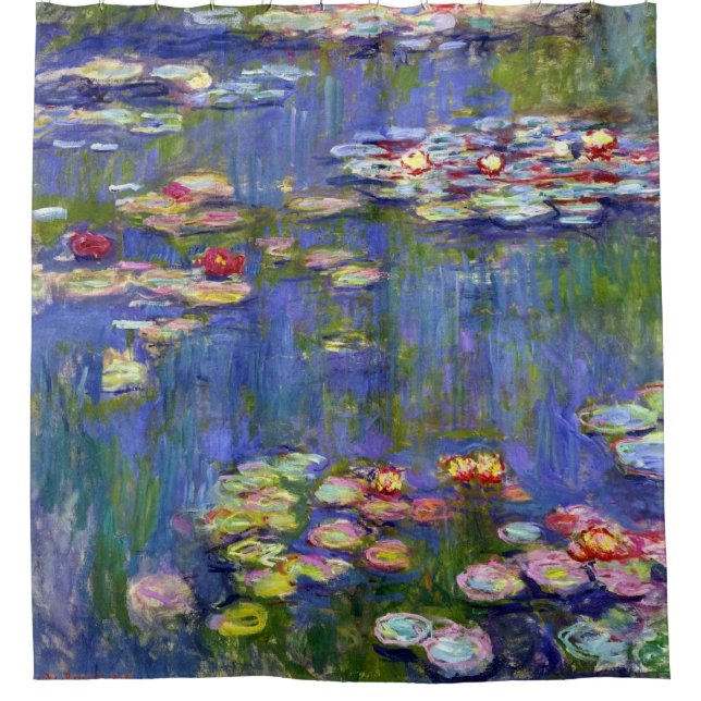 Cortina De Ducha Bella Artes Water Lily Pond Monet (Anverso)