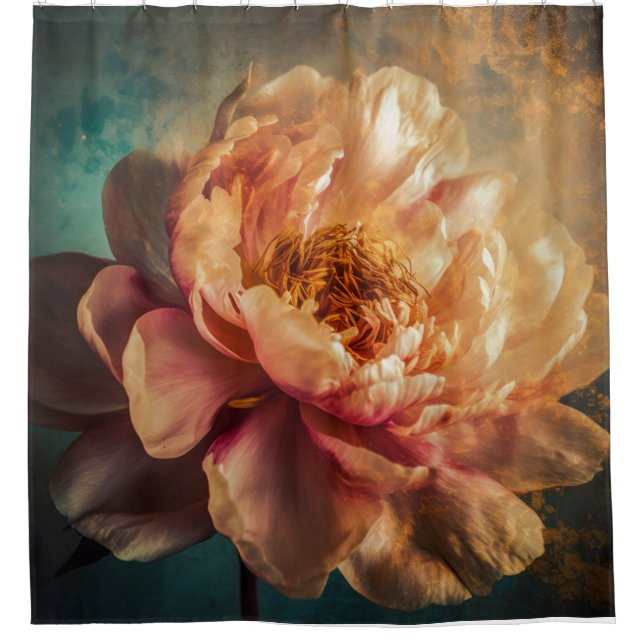 Cortina De Ducha Belleza Peach (Anverso)