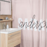 Cortina De Ducha Belleza rosa pastel moderna Personalizada<br><div class="desc">Belleza rosa pastel moderna Personalizada</div>