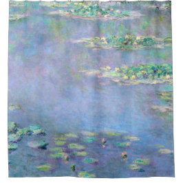 Cortina De Ducha Bello Artes de los lirios de agua de Monet Les