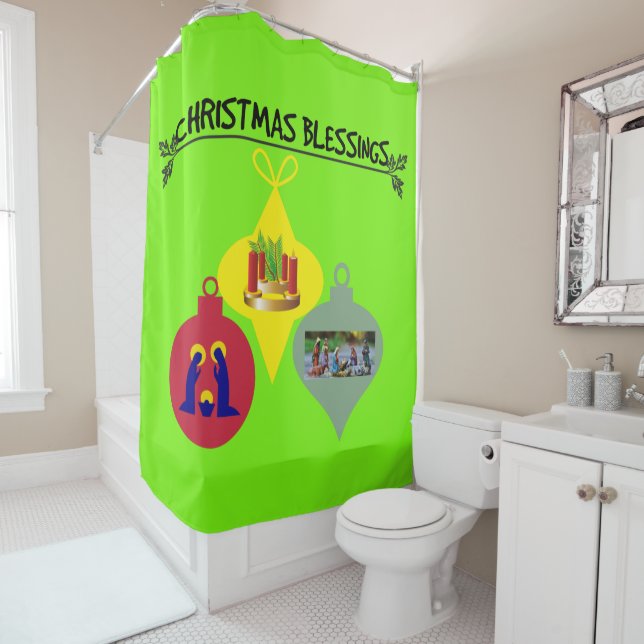 Cortina De Ducha Bendición para los navidades (In situ)