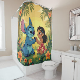 Cortina De Ducha Beste Freunde fürs Leben – Lilo & Stitch  