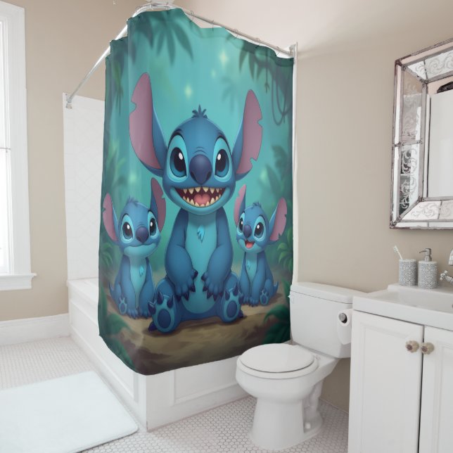 Cortina De Ducha Beste Freunde fürs Leben – Lilo & Stitch   (In situ)