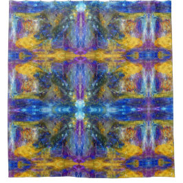 Cortina De Ducha Bestia Azul en ejecución