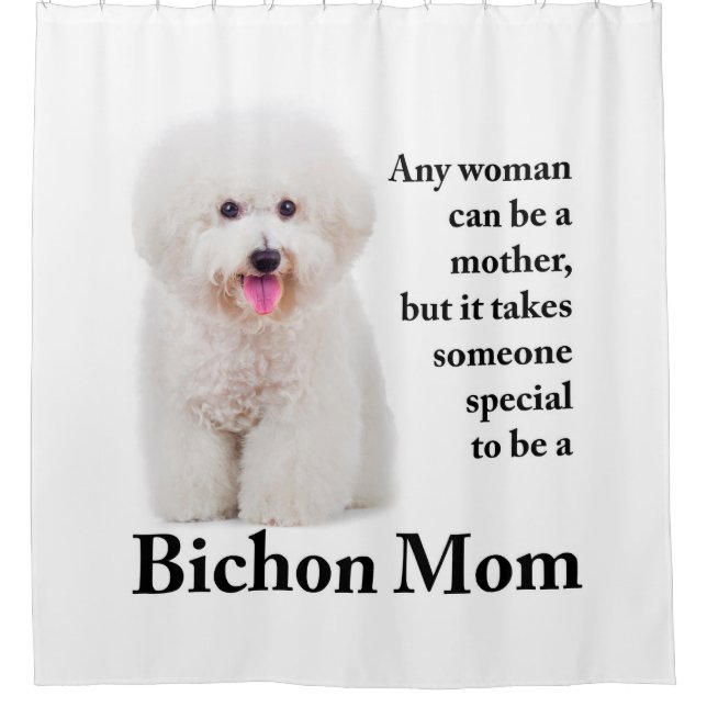 Cortina de ducha Bichon Mom (Anverso)
