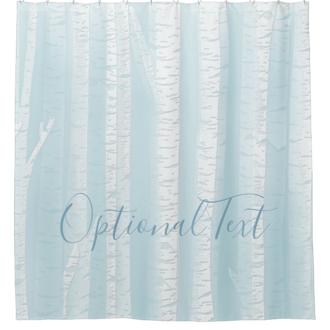 Cortina De Ducha Birch Trees Trunks (Anverso)