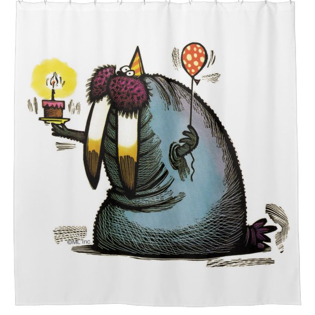 Cortina De Ducha Birthday Suit Walrus (Anverso)