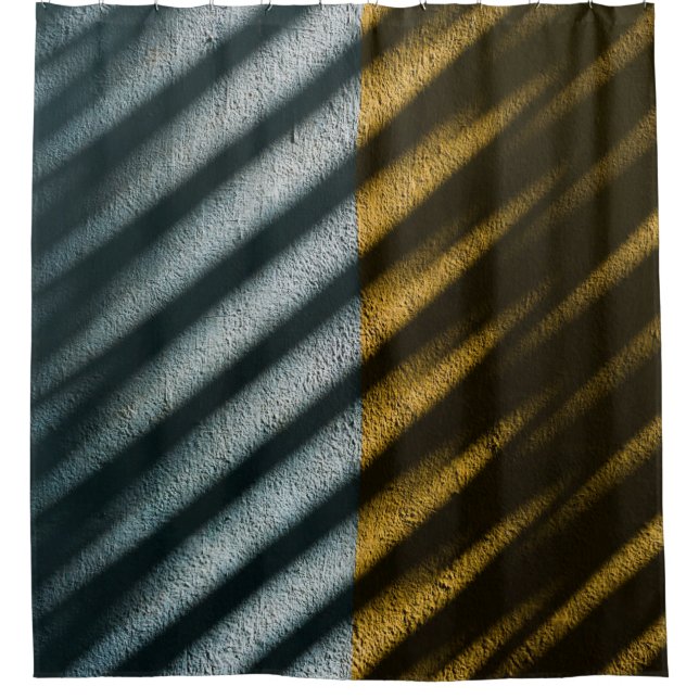Cortina De Ducha Black and brown striped textile (Anverso)