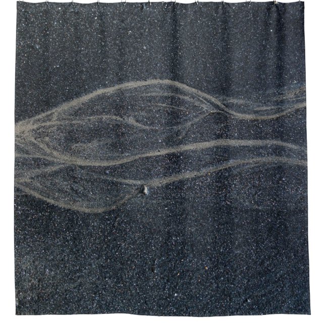 Cortina De Ducha Black and white area rug (Anverso)