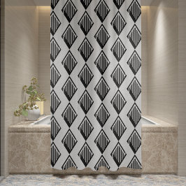 Cortina De Ducha Black Harlequin Modern Elegance Pattern