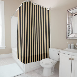 Cortina De Ducha Black & Tan