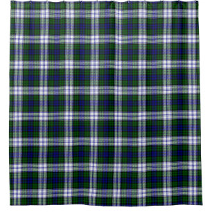 Cortina De Ducha Black Watch Moda Tartan Shower Cortain