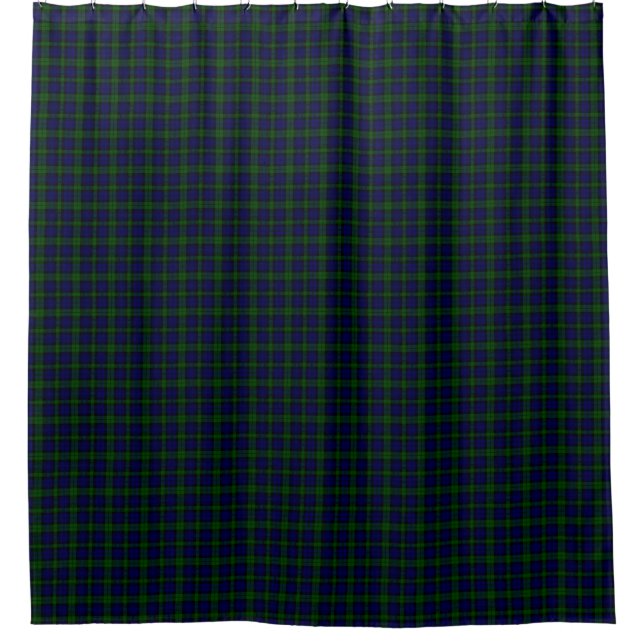 Cortina De Ducha Black Watch Tartan Blue Green Plage (Anverso)