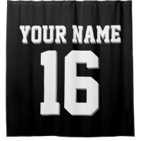 Black White Sports Jersey Team