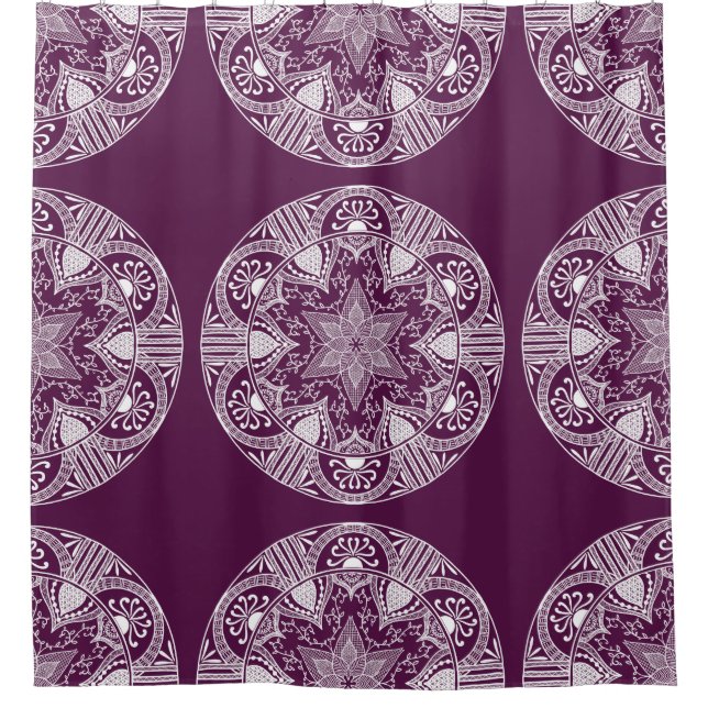 Cortina De Ducha Blackberry Mandala (Anverso)