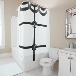 Cortina de ducha blanca