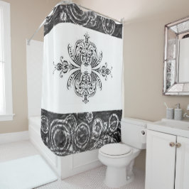 Cortina de ducha blanca