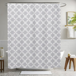 Cortina de ducha blanca simple