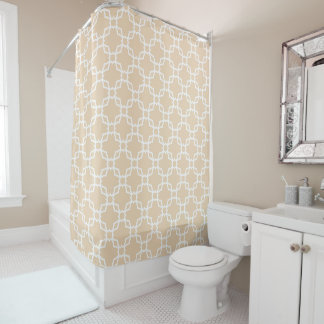 Cortina De Ducha Blanco beige