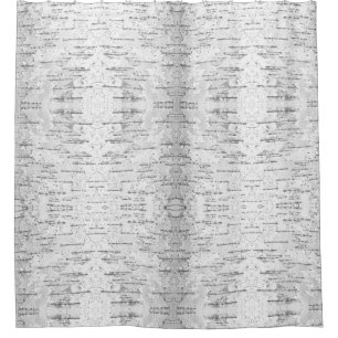 Cortina De Ducha Blanco, como en Birch Bark Photo