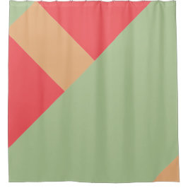 Cortina De Ducha Bloque de color moderno 1